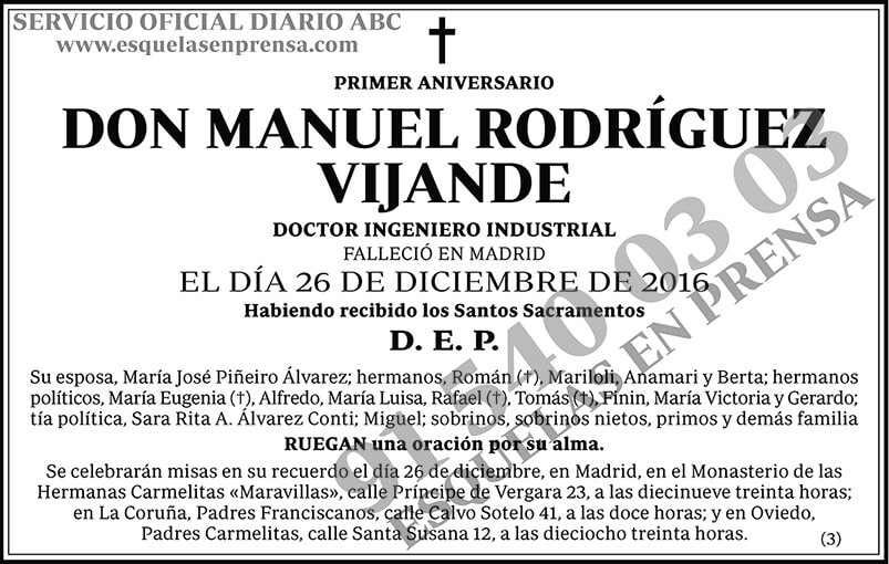 Manuel Rodríguez Vijande